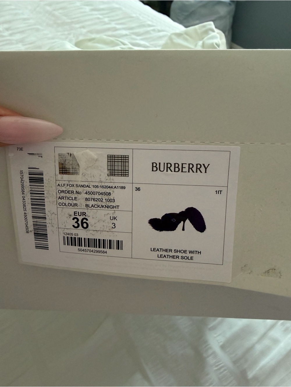 NWT Burberry Step Post Sandals - Picture 5 of 7